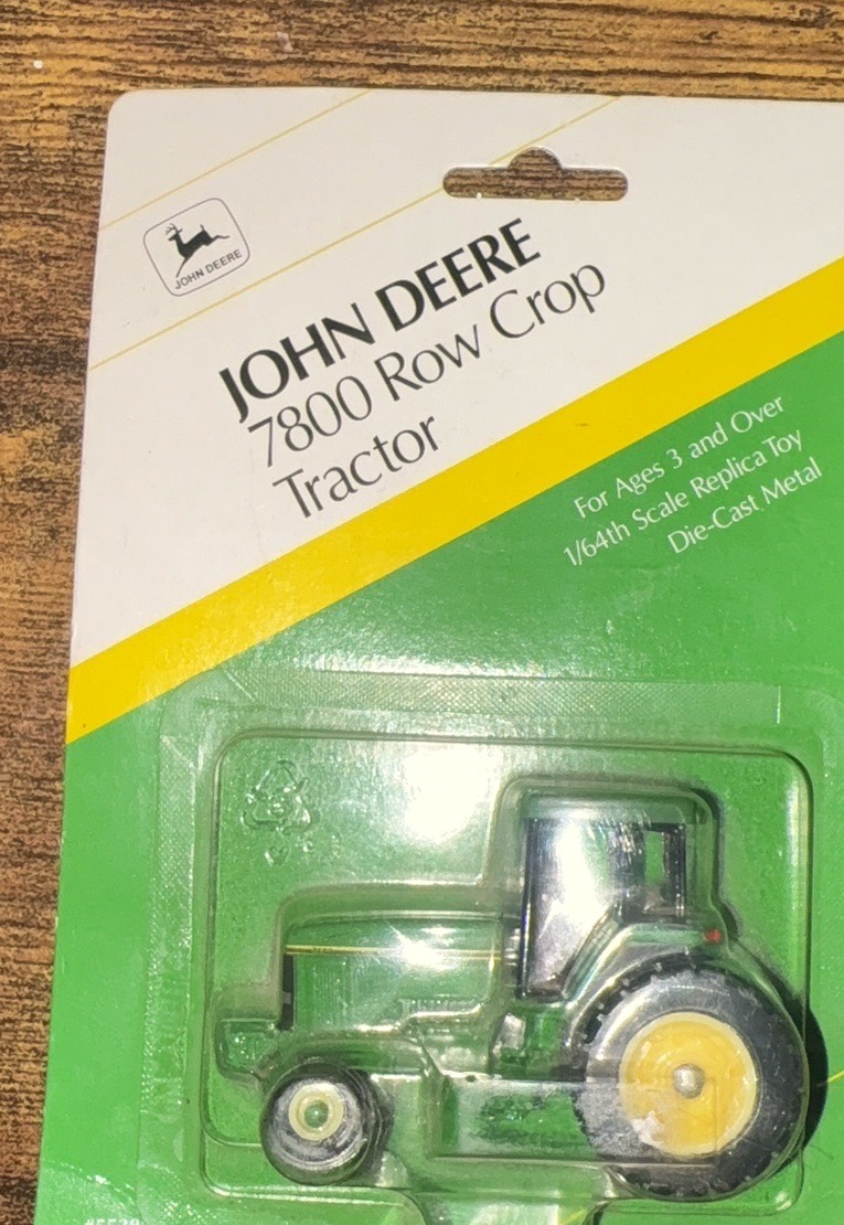 John Deere 7800 Row Crop Tractor model in original packaging